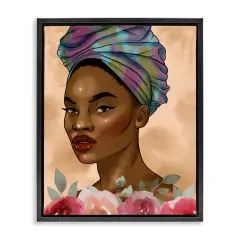 Stupell Industries Exhilarating Beauty Female Portrait Floating Frame By Marcus Prime