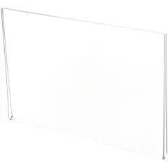 Plymor Clear Acrylic Folder-Style Sign Display Holder / Protector, 7.5" W x 5" H