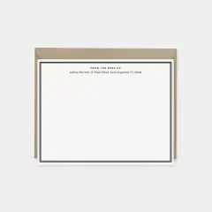 Decorative Border Note Cards,