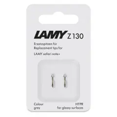 Lamy Safari Note+ Stylus Pen Replacement Tips - Grey, Medium, Pkg of 2