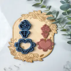 Sacred Heart Art Deco | Tattoo | Clay Cutter Set