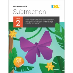 IXL Subtraction 2nd Grade Math Workbook, Mathematics Book for Kids Age 7-8 Covering How to Subtract 2 and 3 Digit Numbers, Subtracting Strategies and Facts, and More