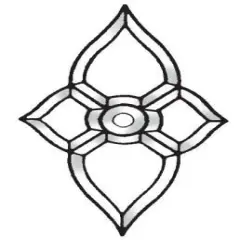 8-1/2" x 14-1/2" Clear Glass Bevel Cluster BC337