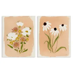 Stupell Industries Wildflower & Daisy Treasures 2pc Canvas Set By Katrina Pete