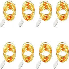 8 Pack 30 Led Fairy Lights Battery Operated String Lights