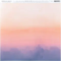 American Crafts Everyday Single-Sided Cardstock 12"X12"-Sunset