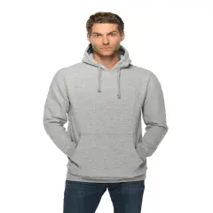Lane Seven&reg; Unisex Heavyweight Pullover Hooded Sweatshirt HEATHER GREY