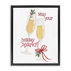 Stupell Industries May Your Holiday Sparkle Floating Frame By House Fenway
