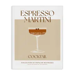 Stupell Industries Minimal Espresso Martini Canvas By Lettered and Lined
