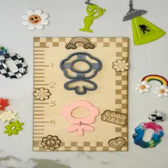 Hippie Abstract Flower Clay Cutter Set