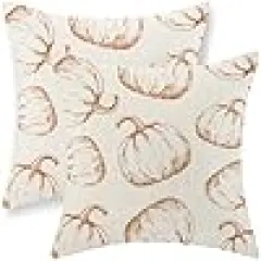 Pumpkin Throw Pillow Covers Autumn Harvest