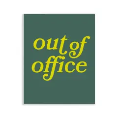 Stupell Industries Minimal Out Of Office Wall Plaque Design by Victoria Barnes