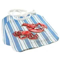 Norpro Adjustable Crab / Lobster Seafood Bibs 2 pk- Washable / Reusable Cotton