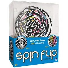 Spin Flip: Puzzle Abstract Fun - 14 Rings - 2-In-1: Double-Sided Puzzle, Spin-Flip-Solve, 360 Degress Of Puzzling, Fidget Toy, Adults & Kids Ages 8+