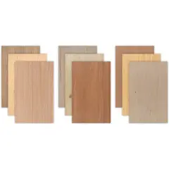 6mm or 3mm, 12&rdquo;x19&rdquo; Premium Unfinished or Finished Two Sided with MDF Core, Glowforge Ready | Walnut, Cherry, Maple, Red Oak, White Oak, Alder, Pine, Cedar, Sapele, Mahogany, Hickory, Bamboo