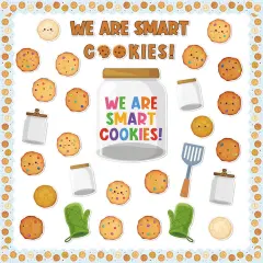 146Pcs Smart Cookies Bulletin Board Classroom Decoration Set