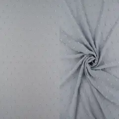 Sheer Waffle Swiss Dot Chiffon 1 Yard Soft Textured Woven Fabric, 59/60" Width BLUE VINTAGE