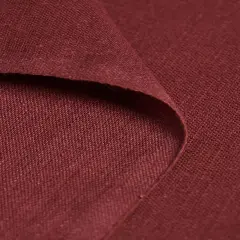 1 Yard Burgundy Linen Silk Blend Fabric Soft Finish Woven Midweight 54" Width