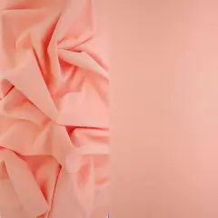 1 Yard Solid Techno Crepe Fabric, Heavy Stretch 58/60" Wide for Apparel PEACH