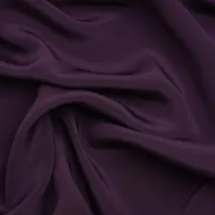 1 Yard Elegant Blackberry Silk Crepe Fabric Luxurious Four Ply for Sewing Projects, 44 Inches Width