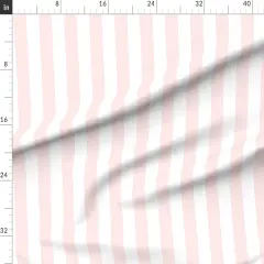 Various Fabrics by the Yard or Fat Quarter Striped Nursery Baby Pink White Classic Hearts Love Custom Printed Fabric by Spoonflower