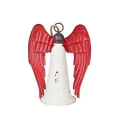 Distressed Metal Angel Bell | Rustic Christmas Decor-M10825