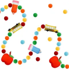 Back to School Felt Pom Banner