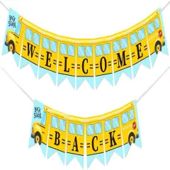 Back to School Banner School Bus