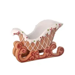 16in Resin Gingerbread Sleigh