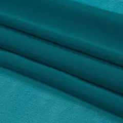 1 Yard Deep Teal Silk Chiffon Premium Solid Lightweight 44 Inch Width
