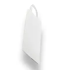 Roomy Plain White Kraft Shopping Bag 16" x 6" x 18 1/2"