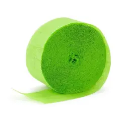 81' Crepe Streamer - Apple Green
