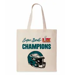 NFL Philadelphia Eagles 2025 Super Bowl LIX Mardi Canvas Tote 14X15 Inches