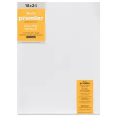 Blick Premier Stretched Cotton Canvas - Gallery Profile, Back-Stapled, 18" x 24"