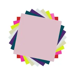 Craft Express 8 Pack Color-Changing Adhesive Vinyl Sheets &ndash; Heat & UV Reactive