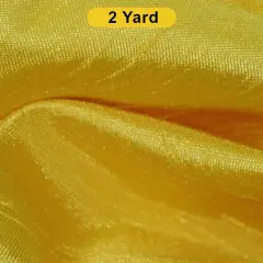Shantung Satin Fabric 60" Reversible Satin Dupioni Silk Yellow
