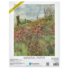 Yasutomo Heavyweight Mineral Paper - White, 11" x 14", Pkg of 20 Sheets