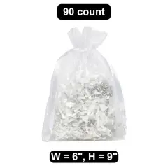 6" x 9" Organza Bag Elegant Storage Solution