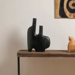 Decorative Reclaimed Wood Vase-17 inch Height