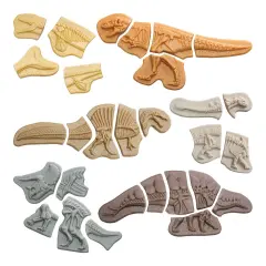 Yellow Door Dig & Discover Dinosaur Tactile Skeletons - Set of 6