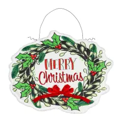 Christmas Merry Christmas Wreath Door Decoration