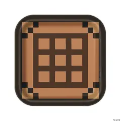 Minecraft 9in Square Plate 8ct