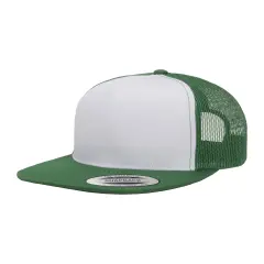 YP Classics&reg; Adult Trucker with White Front Panel Cap KELLY/ WHT/ KLY