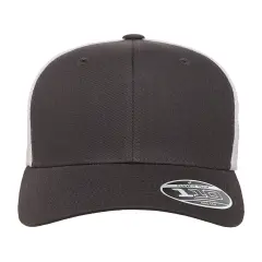 Flexfit&reg; Adult Adjustable Mesh Cap CHARCOAL/ WHITE