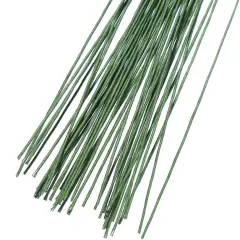 22 Gauge Dark Green Floral Stem Wire for Flower Arranging 16 inch,100 Pieces