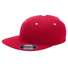 Team 365&reg; Flexfit Adult Pro-Formance&reg; Contrast Eyelets Cap SPORT RED/ WHITE