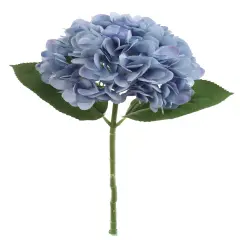 2PC 18" Blue Hydrangea Stem &ndash; 7" Blooms for Bouquets, Home & Event Floral Decor