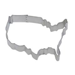 4&rdquo; USA America Map Metal Cookie Cutter