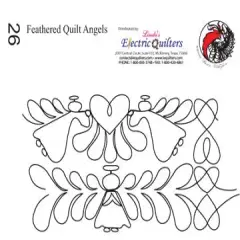 026 Feathered Quilt Angels Pantograph by Linda V. Taylor