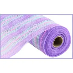 10.5" Mini Stripe Mesh Ribbon: Lavender (10 Yards)